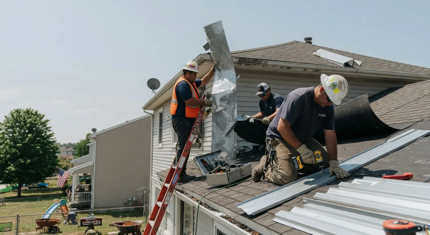 Metal Roof Repair in Wood, PA
